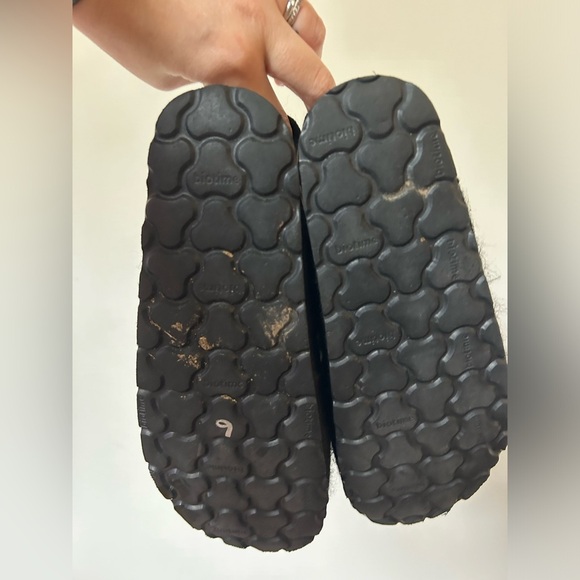 Biotime Women's Felt Clogs Black Size 37 / 6.5 Women’s - Picture 4 of 9